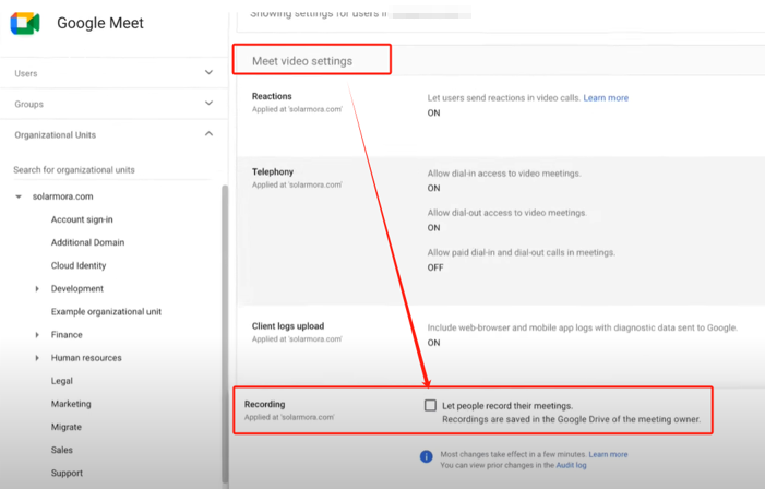 Google Meet Recording Unavailable Fix 2