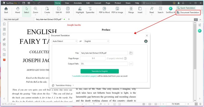 Document Translation