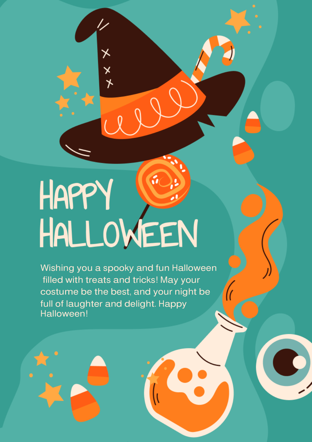 Best Halloween Sayings Card Template