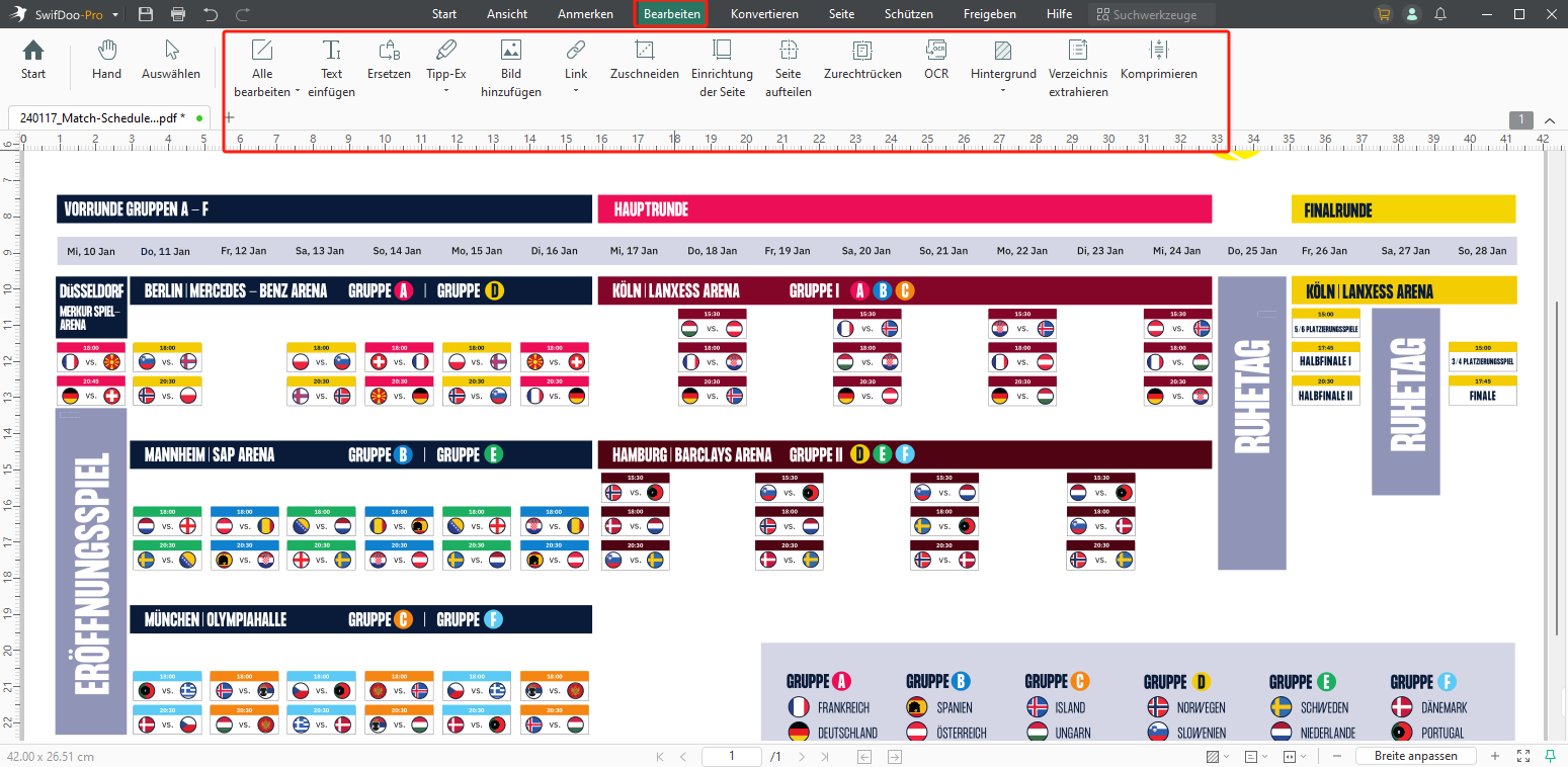 Handball EM 2024 Spielplan PDF & Endergebnis [Neuest]