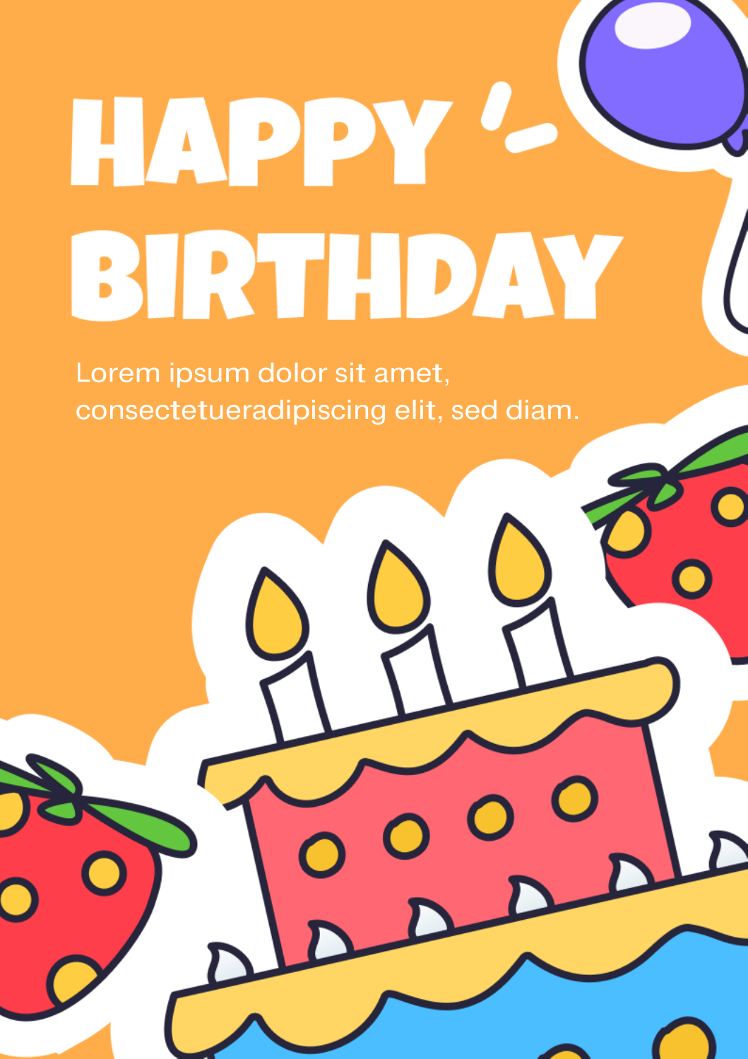 PDF Birthday Card Template 05