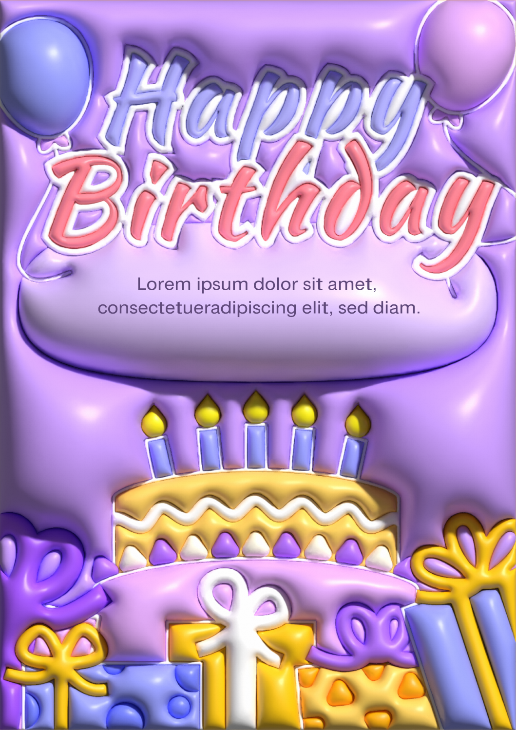 Free Birthday Wishes Card Template