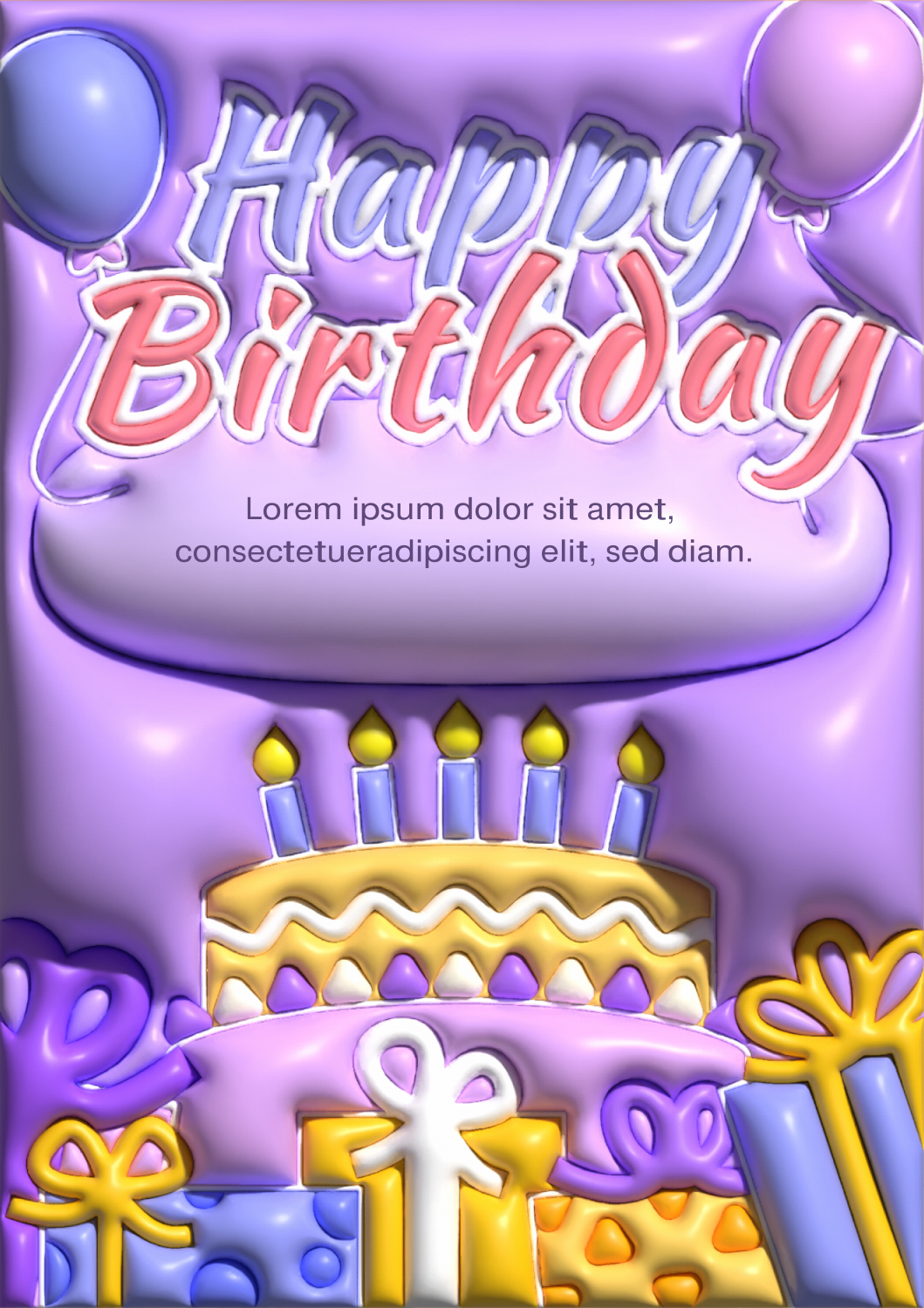 PDF Birthday Card Wish Template 5