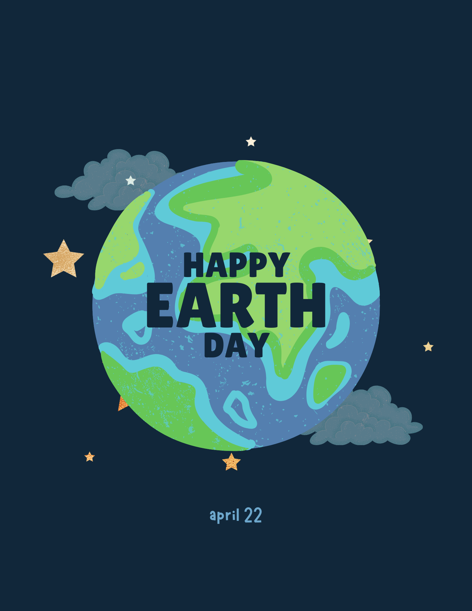 Happy Earth Day Card Template 3