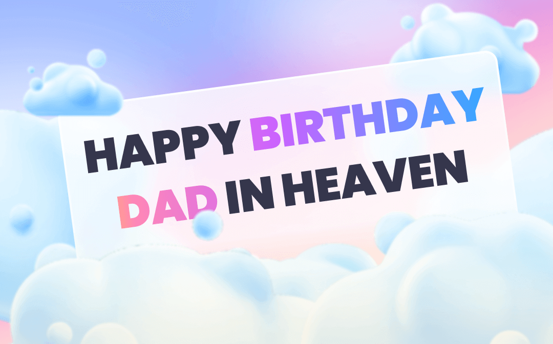 Heavenly birthday card, happy birthday in heaven