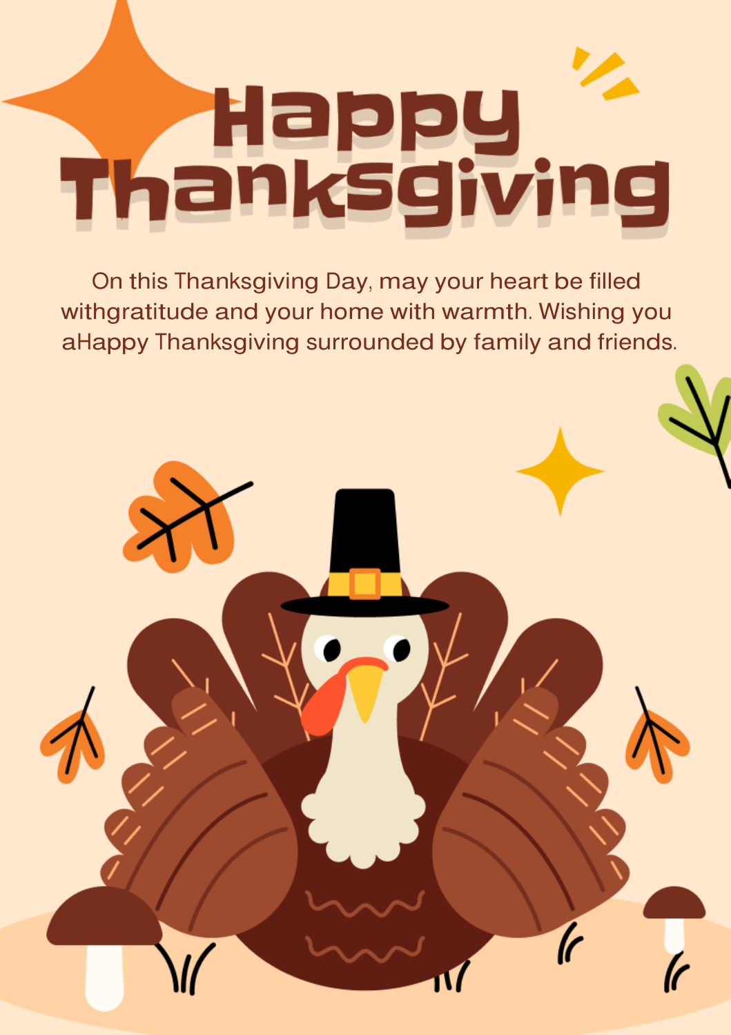 Free Thanksgiving PDF Card 03