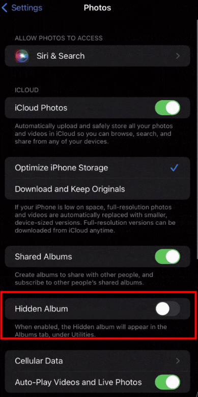 How to hide photos on iPhone using Photo 3