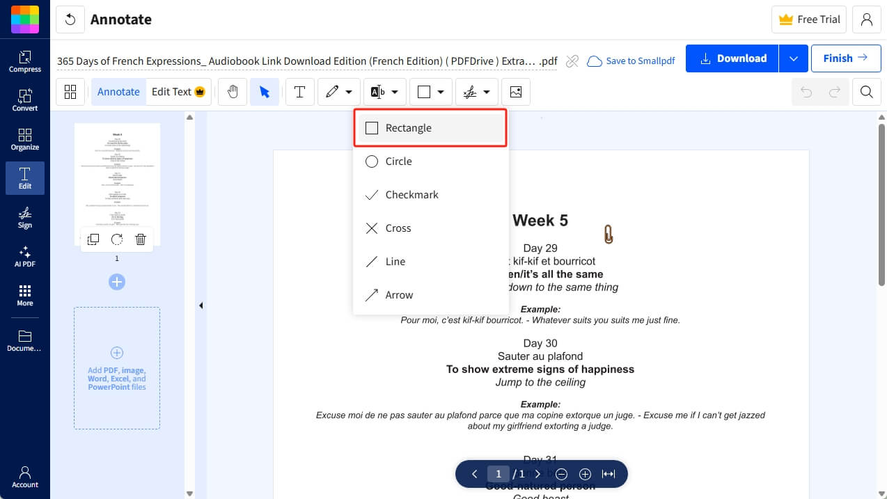 Smallpdf Chooce Rectangle