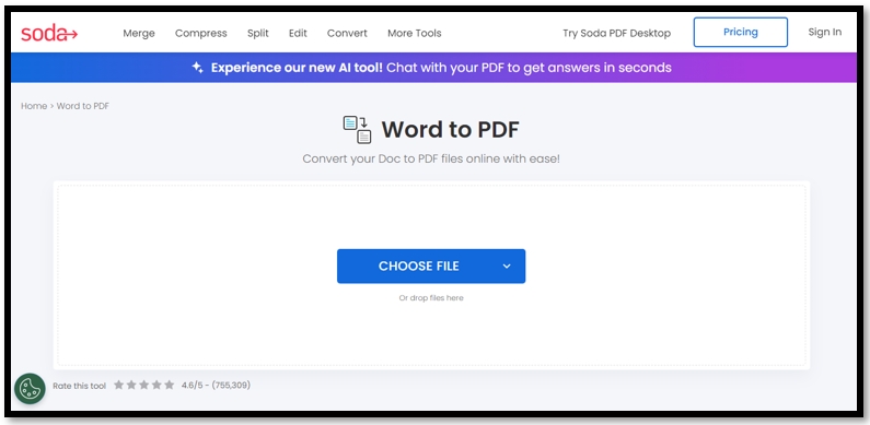 Word to PDF converter for Hindi font - Soda PDF Online