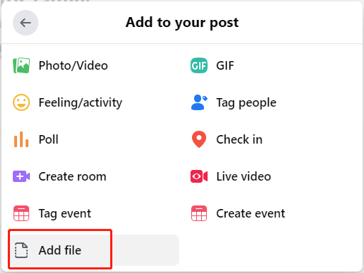 How to share a PDF on Facebook 1