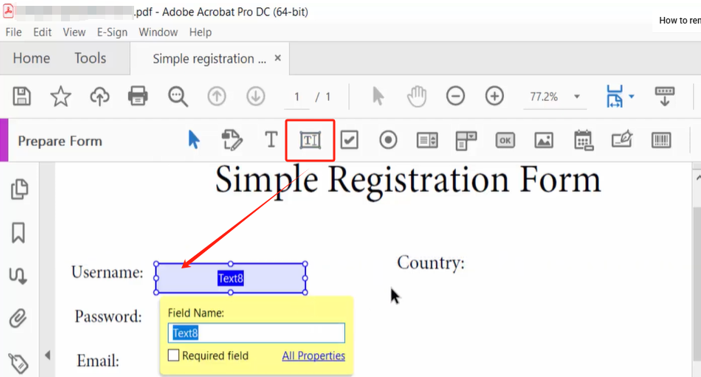 How to Add Fillable Fields in PDF Using Adobe Acrobat Pro 2
