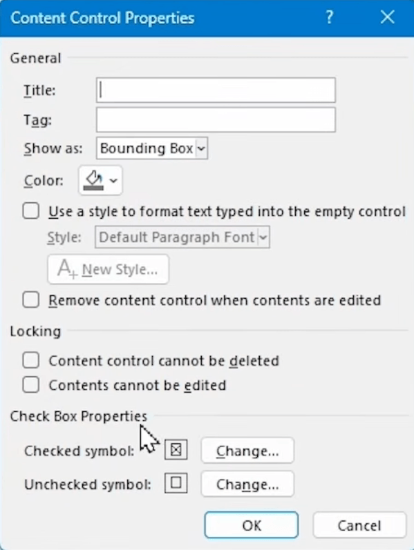 change the Checked Symbol