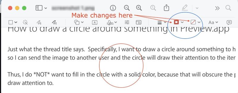 Add Circle to PDF with Preview