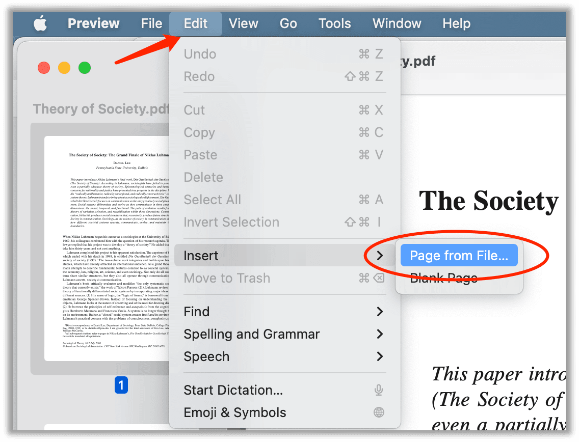 How to add images to a PDF in Preview on Mac