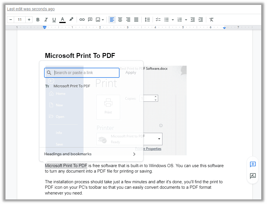 How to add hyperlinks to a PDF in Google Docs for free