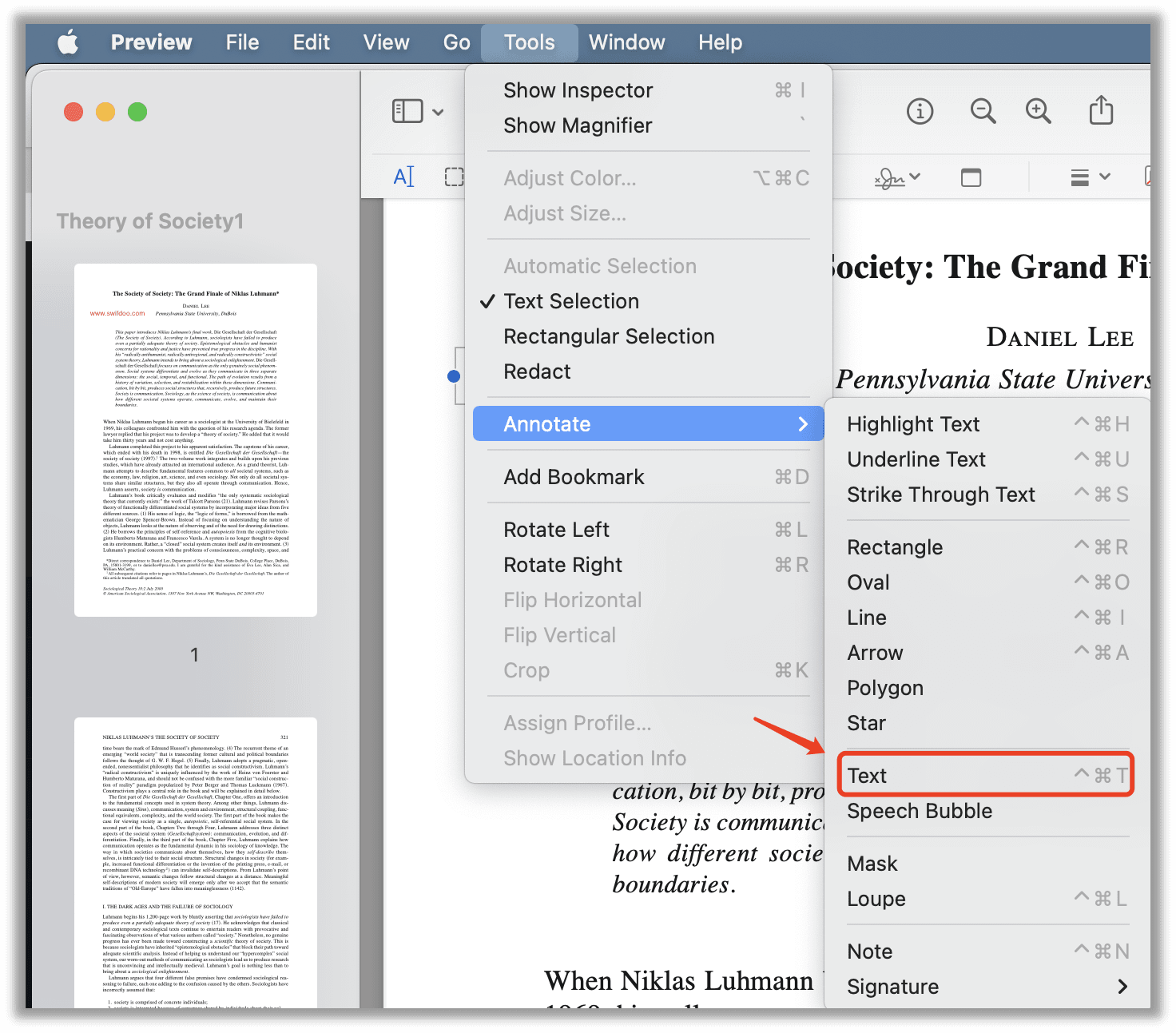 How to add links to a PDF in Preview