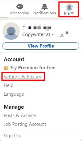 How to add resume to LinkedIn account Step 1