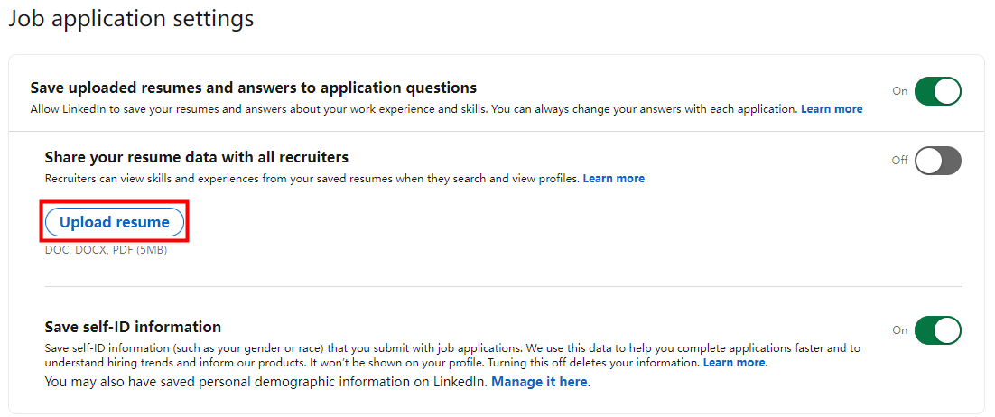 How to add resume to LinkedIn account Step 3