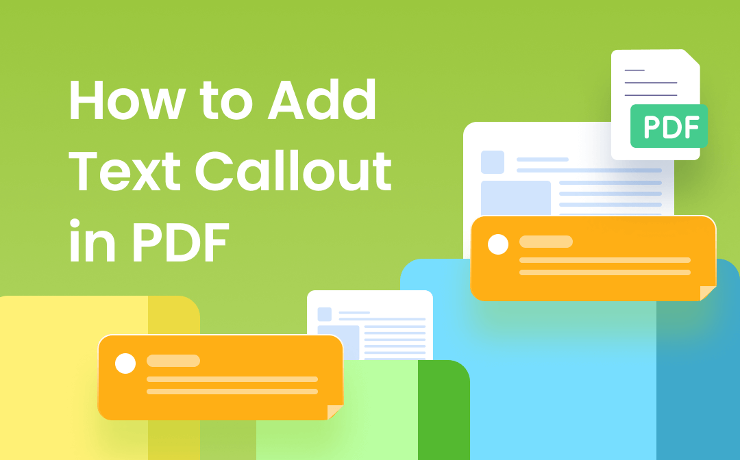 How to Add Text Callout in PDF