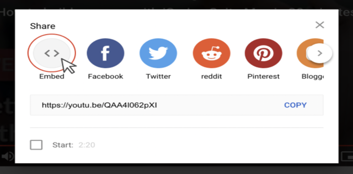 Insert YouTube Video into PowerPoint through Embed Code 1