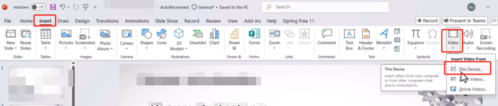 How to Embed a YouTube Video in PowerPoint without Internet 3