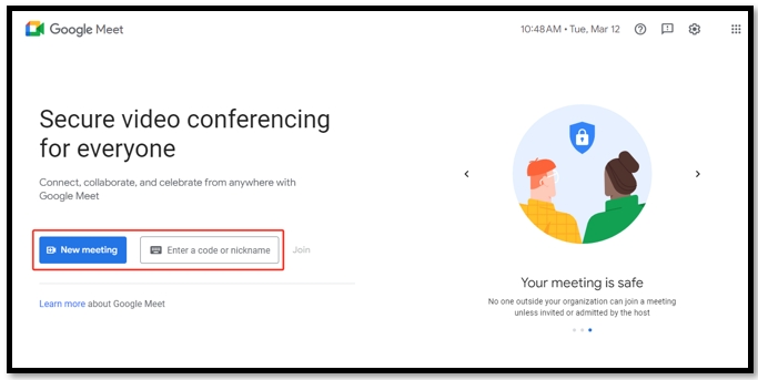 How to blur the background in Google Meet online