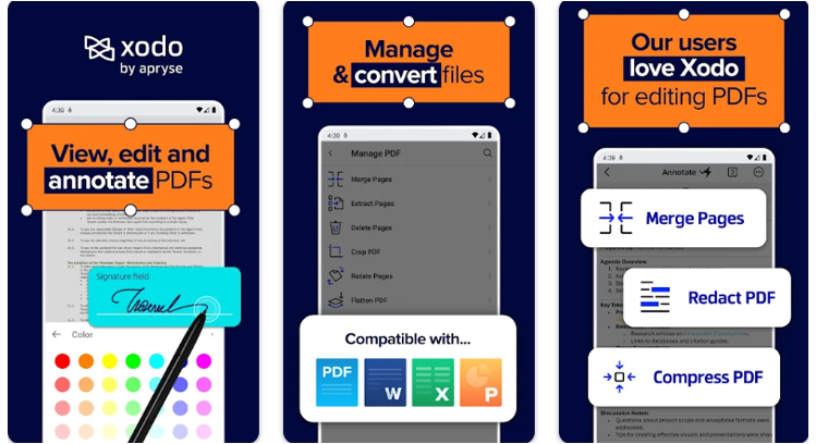 Best Default PDF Viewer for Android Xodo Reader