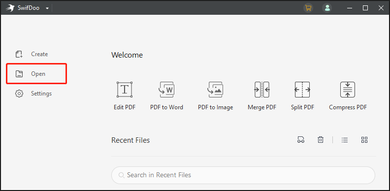 Compress PDF without Adobe on Windows with SwifDoo PDF step 1
