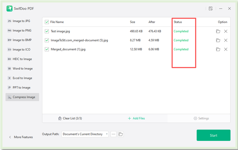 Way 1: Compress JPG Files without Losing Quality Using SwifDoo PDF 3