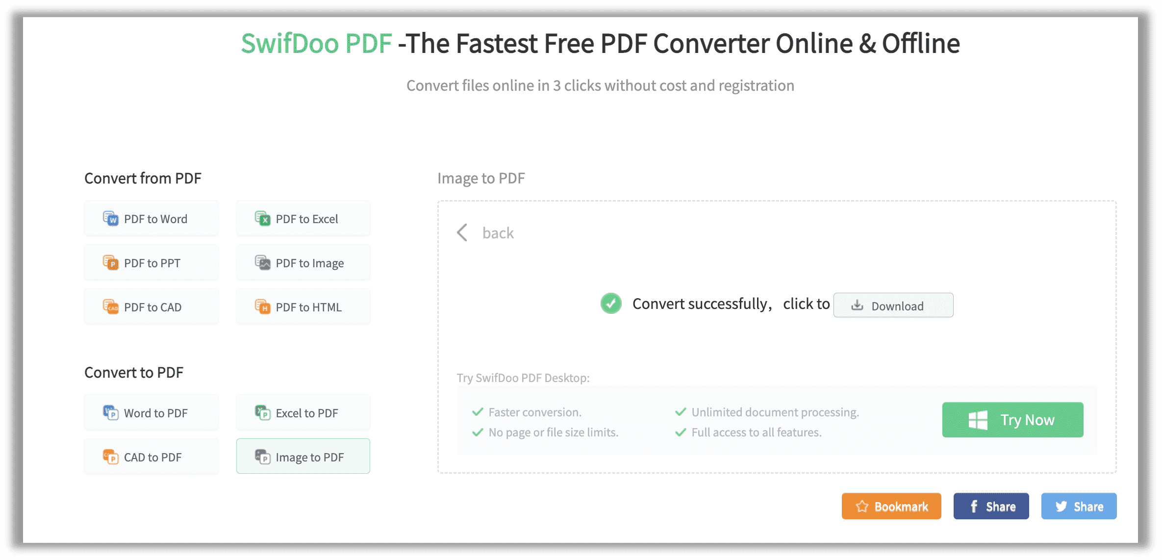 How to convert JPG to PDF in SwifDoo PDF online converter