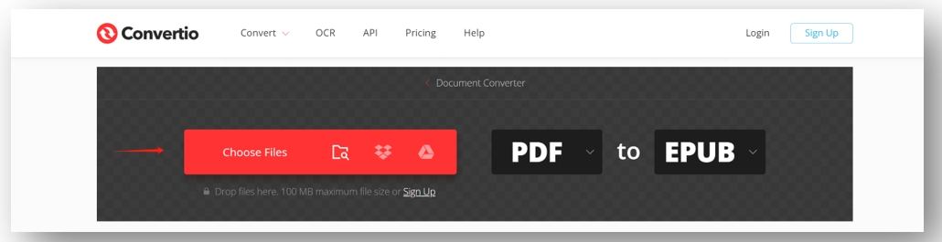 How to convert PDF to EPUB losing formatting in Convertio