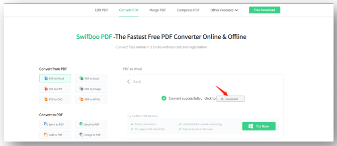 How to convert PDF to Word on Mac for free with an online program 2