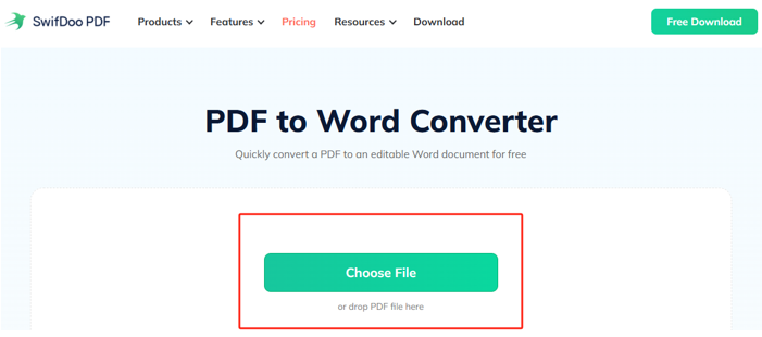 How to Convert PDF to Word on Mac with Online Tool 2