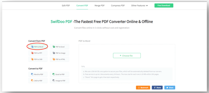 How to convert PDF to Word on Mac for free with an online program