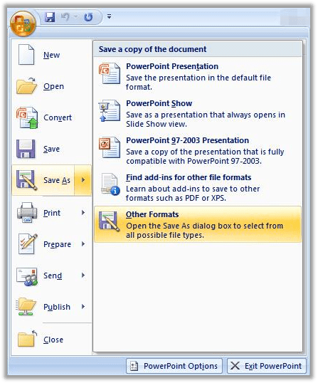 How to convert PowerPoint to PDF in Microsoft 2003