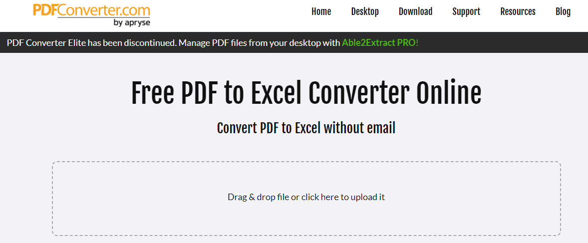 How to convert scanned PDF to Excel online 1