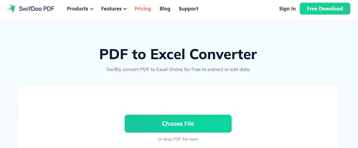How to convert scanned PDF to Excel online 2