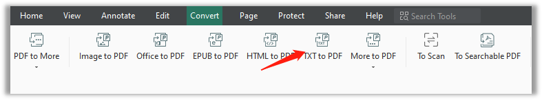 How to convert text files to PDFs in SwifDoo PDF