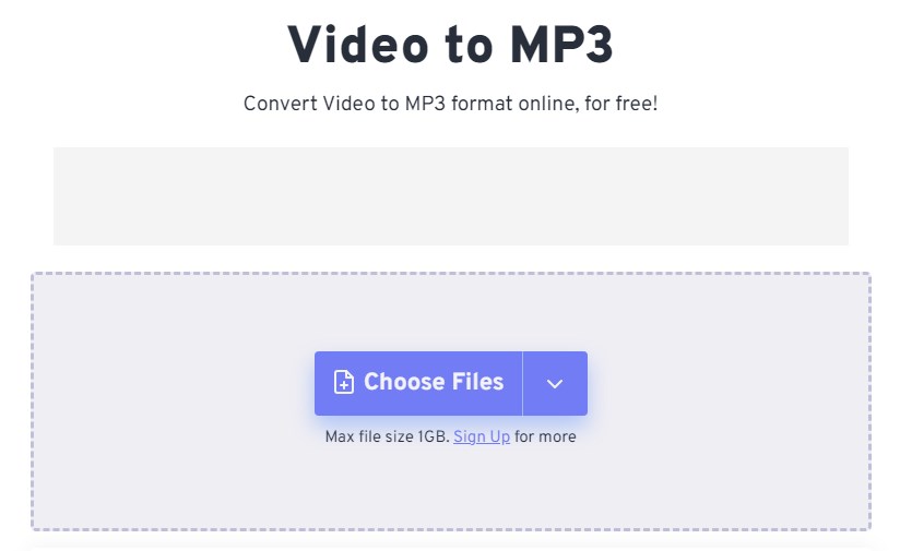 FreeConvert Site Choose Files