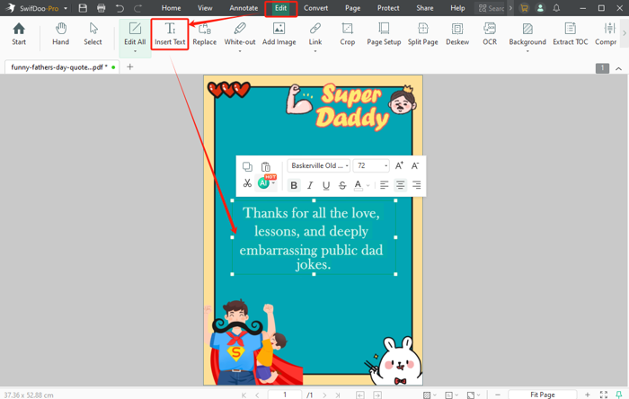 Bonus: How to Create a Funny Father's Day Card 2