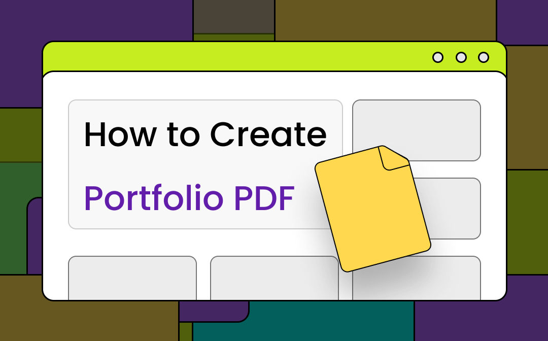 How to create a PDF portfolio