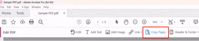How to Crop a PDF on Mac Using Adobe Acrobat 1
