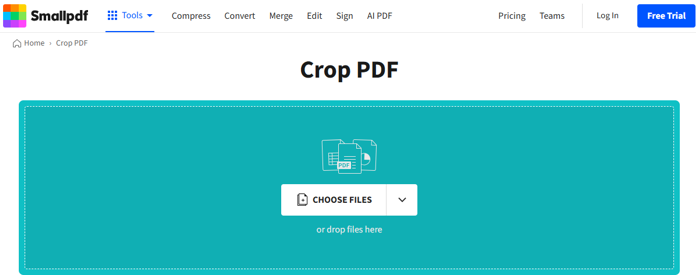 How to Crop a PDF File on Mac with Smallpdf 1