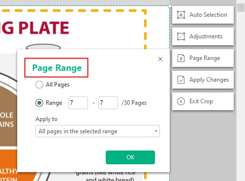 SwifDoo PDF Page Range Option