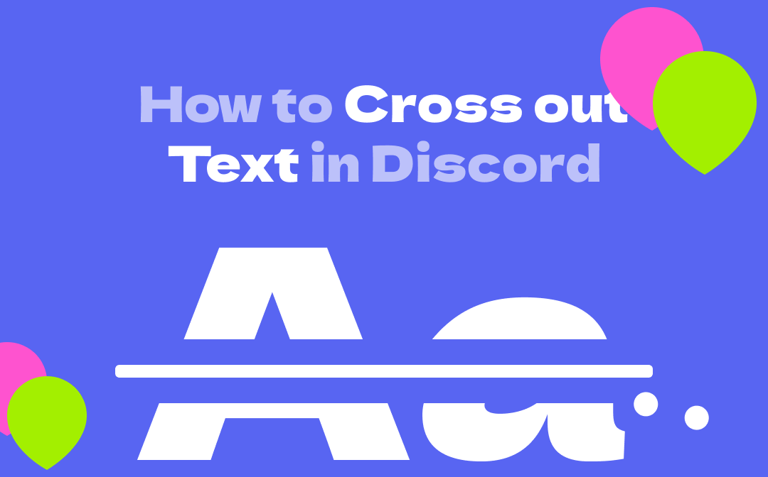 How to cross out text in Discord