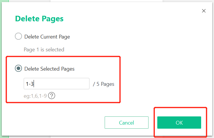 How to cut pages from PDF with SwifDoo PDF step 3