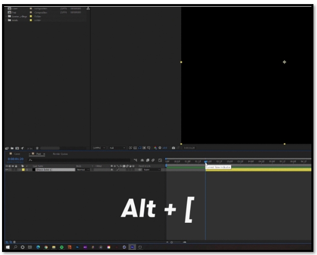 How to cut video in After Effects with shortcuts