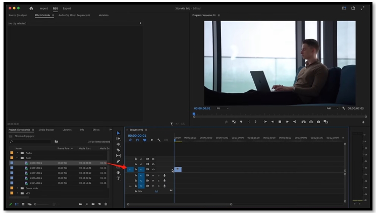 How to cut video in Premiere
