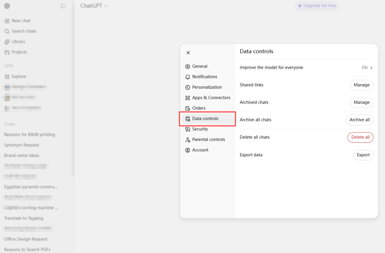How to Delete All Chat History in ChatGPT at Once 1