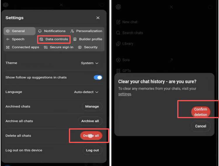 How to Delete All Chat History in ChatGPT at Once 3